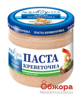 Паста креветочная AquaVita 150г с авокадо ск/б – ИМ «Обжора»