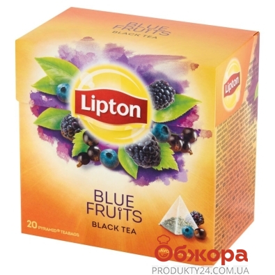 Чай Lipton Blue Fruit, 20 пакетиков – ИМ «Обжора»