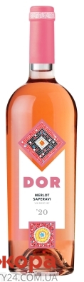 Вино Bostavan DOR Merlot & Saperavi 0,75л розовое сухое – ИМ «Обжора»