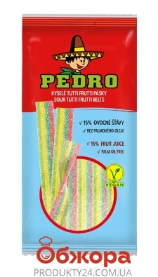 Жевательные конфеты Pedro 80г ремешки тутти фрутти – ИМ «Обжора»