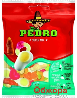 Жувальні цукерки Pedro 80г супер мікс – ІМ «Обжора»