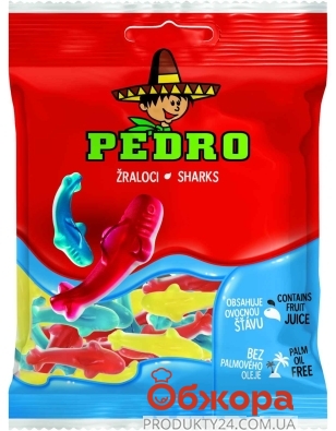 Жевательные конфеты Pedro 80г акулы – ИМ «Обжора»