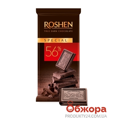 Шоколад Roshen 90г Lacmi чорний 56% Special – ИМ «Обжора»