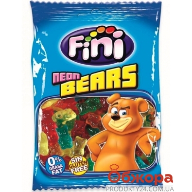 Желейные конфеты Fini 100г Медведи неон – ИМ «Обжора»