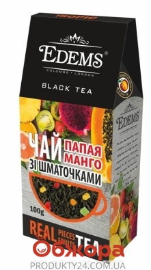Чай Еdems 100г чорний Тропік зі шмат. – ІМ «Обжора»
