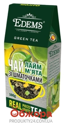 Чай Еdems 100г зелений Мохіто зі шмат. – ІМ «Обжора»