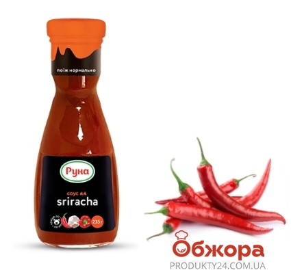 Соус Руна 235г Sriracha ск/б – ІМ «Обжора»