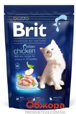 Корм Brit 300г Premium by Nature для кошенят з куркою сухий – ИМ «Обжора»
