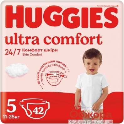 Подгузники HUGGIES Ultra comfort jumbo 5 42 шт – ИМ «Обжора»