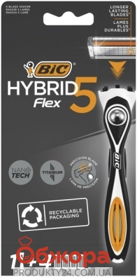 Станок д/бритья BIC Hybrid flex 5 з 4-ма картридж. – ИМ «Обжора»
