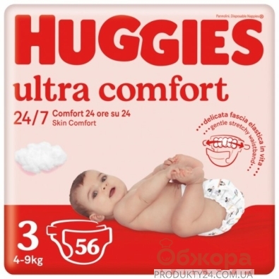 Подгузники HUGGIES Ultra comfort jumbo 3 56шт – ИМ «Обжора»