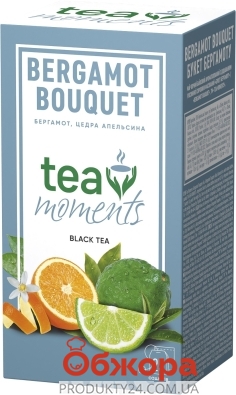 Чай Tea Moments 1,6г*25пак Букет бергамоту чорний – ИМ «Обжора»