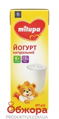 Йогурт Мілупа 2,8% 207г натуральн ст – ИМ «Обжора»
