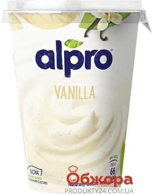 Йогурт Алпро соєвий 2,5% 500 г Ваніль – ІМ «Обжора»