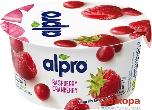 Продукт Alpro 150г ферментований малина-журавлина – ІМ «Обжора»