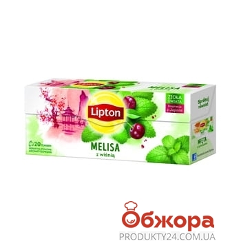 Чай Lipton зелений Cherry lemonbalm 20п – ІМ «Обжора»