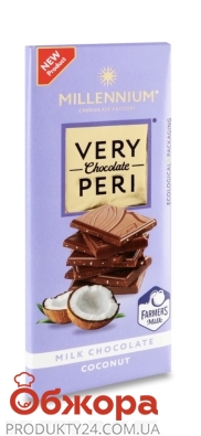 Шоколад Millennium 85г Very Peri молочний з кокосовою стружкою – ІМ «Обжора»