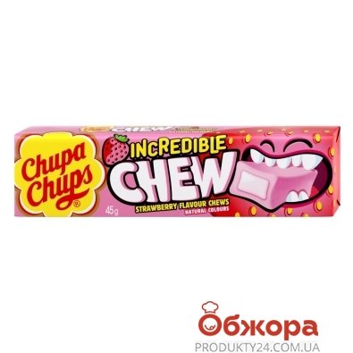 Цукерки Chupa Chups 45г Неймовірна полуниця – ІМ «Обжора»