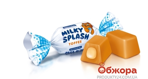 Конфеты Roshen ірис Milky Splash з молочн начинк – ИМ «Обжора»