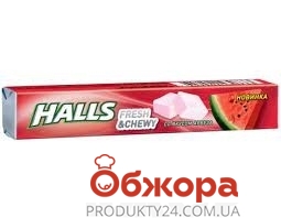 Жевательные конфеты Halls 47г со вкусом арбуза – ИМ «Обжора»