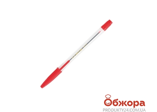 Ручка Buromax 1шт масляна червона – ІМ «Обжора»
