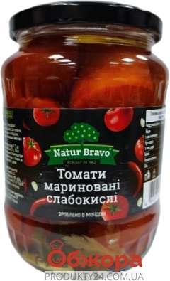 Конс Natur Bravo 720г томати мариновані ск/б твіст – ІМ «Обжора»