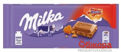 Шоколад Milka миндаль-карамель, 100 г – ИМ «Обжора»