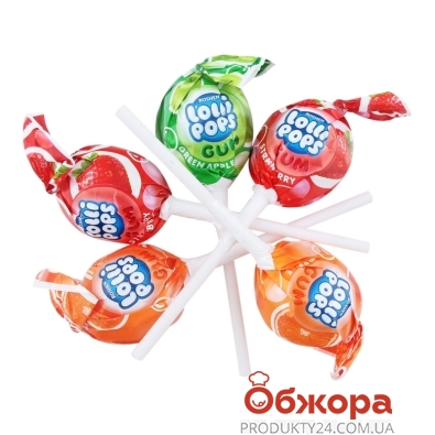 Цукерки Roshen Lollipops gum карамельні фруктовий мікс – ІМ «Обжора»