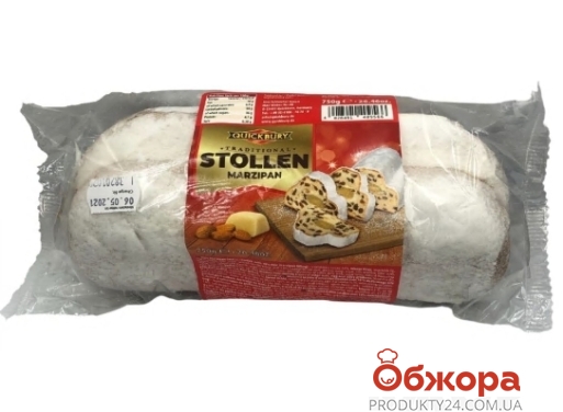 Кекс Quickbury 750г Marzipan Stollen преміум – ІМ «Обжора»