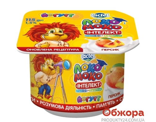 Йогурт Локо-Моко Персик 115 г – ИМ «Обжора»