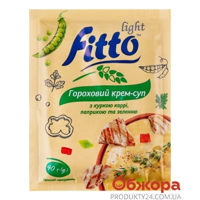 Крем-суп Fitto 40г гороховий курка-паприка-зелень – ИМ «Обжора»