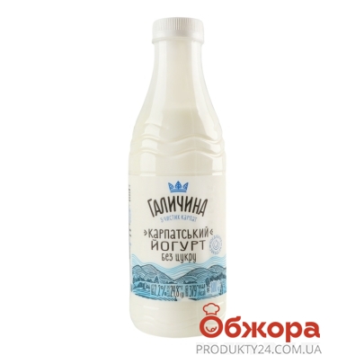 Йогурт без цукру Карпатський Галичина 2,2% 800 г – ІМ «Обжора»