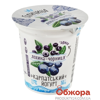 Йогурт 2,2% голубика-черника Галичина 260 г – ИМ «Обжора»
