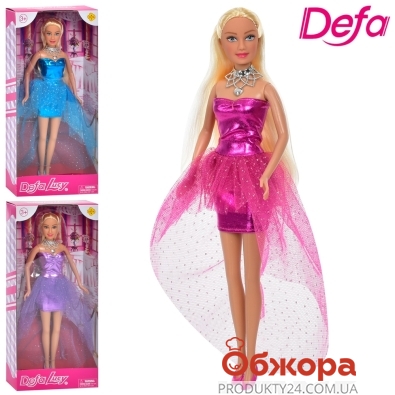 Лялька DEFA 8354 3 кольори, кор., 32-15-5 см. – ІМ «Обжора»