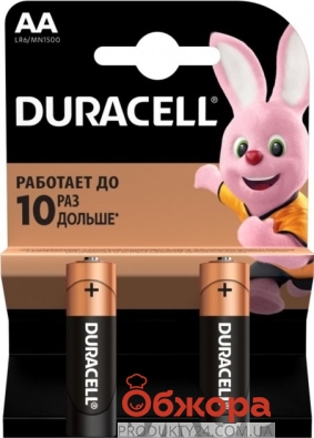 Батарейки Дюрасел LR 6 Basic 2 BP., – ИМ «Обжора»