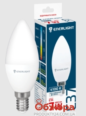 Лампа Enerlight 7 Вт C37 4100К E14 светодиодная – ИМ «Обжора»
