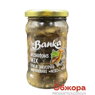 Гриби The Banka закусочні мариновані Мікс 300г – ІМ «Обжора»