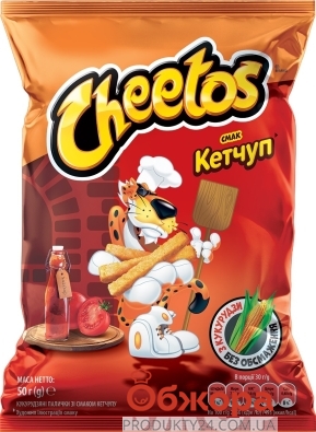 Кукурудзяні спіральки Cheetos Кетчуп 50 г – ІМ «Обжора»
