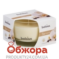 *Свічка Bolsius 63/90 з ароматом Ваніль 170475 в склі – ІМ «Обжора»