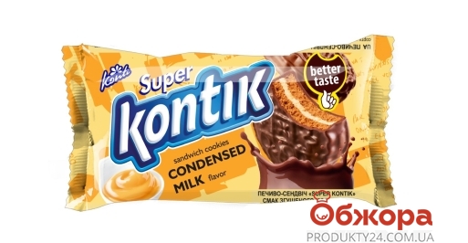 Печенье Konti Super Kontik вкус сгущенного молока 90г – ИМ «Обжора»