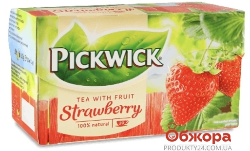 Чай Pickwick 20п с кусочками клубники – ИМ «Обжора»