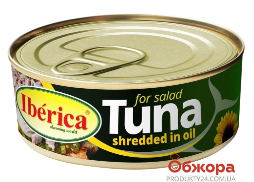 Конс Iberica 150г тунець салатний подрібнений у соняшниковій олії – ІМ «Обжора»