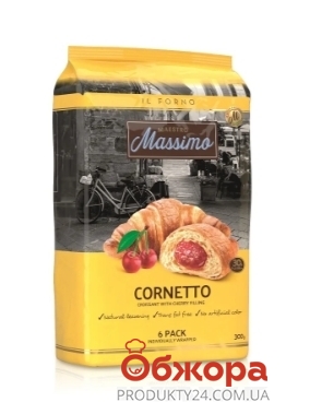 Круасани Maestro Massimo 300г Cornetto Cherry – ІМ «Обжора»