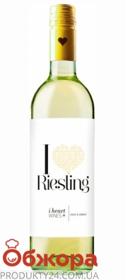 Вино I Heart Riesling біле сухе 0,75л – ІМ «Обжора»