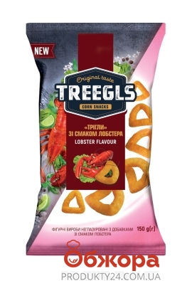 Снеки Treegls  кукурузные со вкусом лобстера 150г – ИМ «Обжора»
