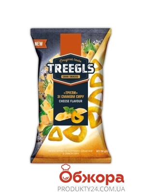 Снеки Treegls 150г кукурудзяні зі смаком cиру – ІМ «Обжора»