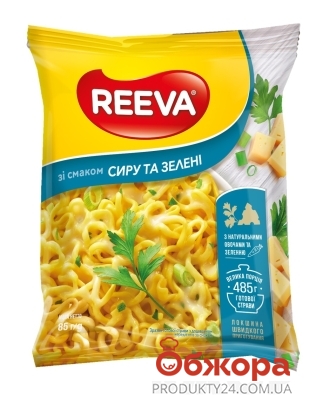 Лапша Reeva 85г со вкусом сыра и зелени – ИМ «Обжора»