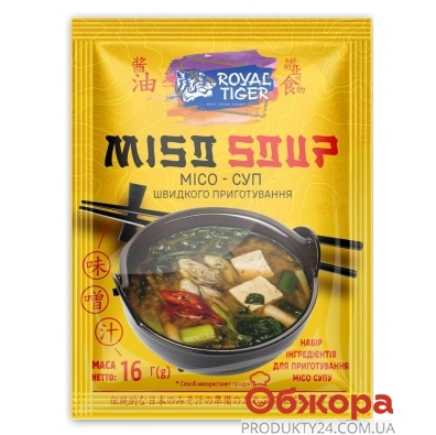 Мисо-суп Royal Tiger 16г набор ингредиентов – ИМ «Обжора»
