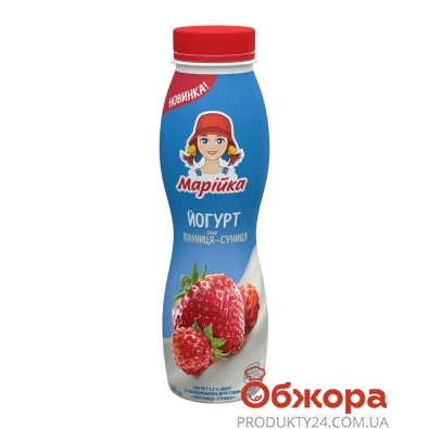Йогурт Марійка полуниця-суниця 1,5% 260г – ИМ «Обжора»