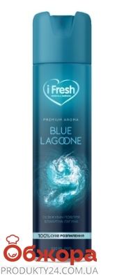 Освежитель воздуха IFresh 300мл Premium Aroma Блакитна лагуна – ИМ «Обжора»